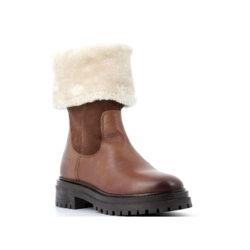 Bottes Geox Femme D Iridea M – Cuir Velours – Confort Respirant – Talon 4,5 Cm – Fermeture Éclair